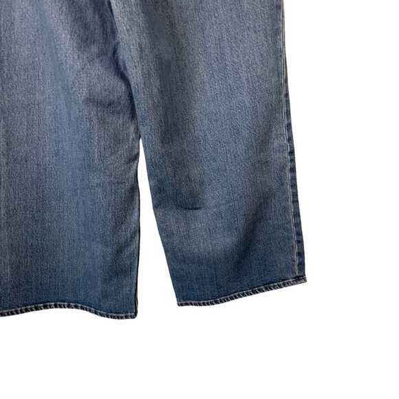 J. Crew Rayner Wide Leg Light Wash Whiskered Jeans Size 31 - Picture 8 of 10